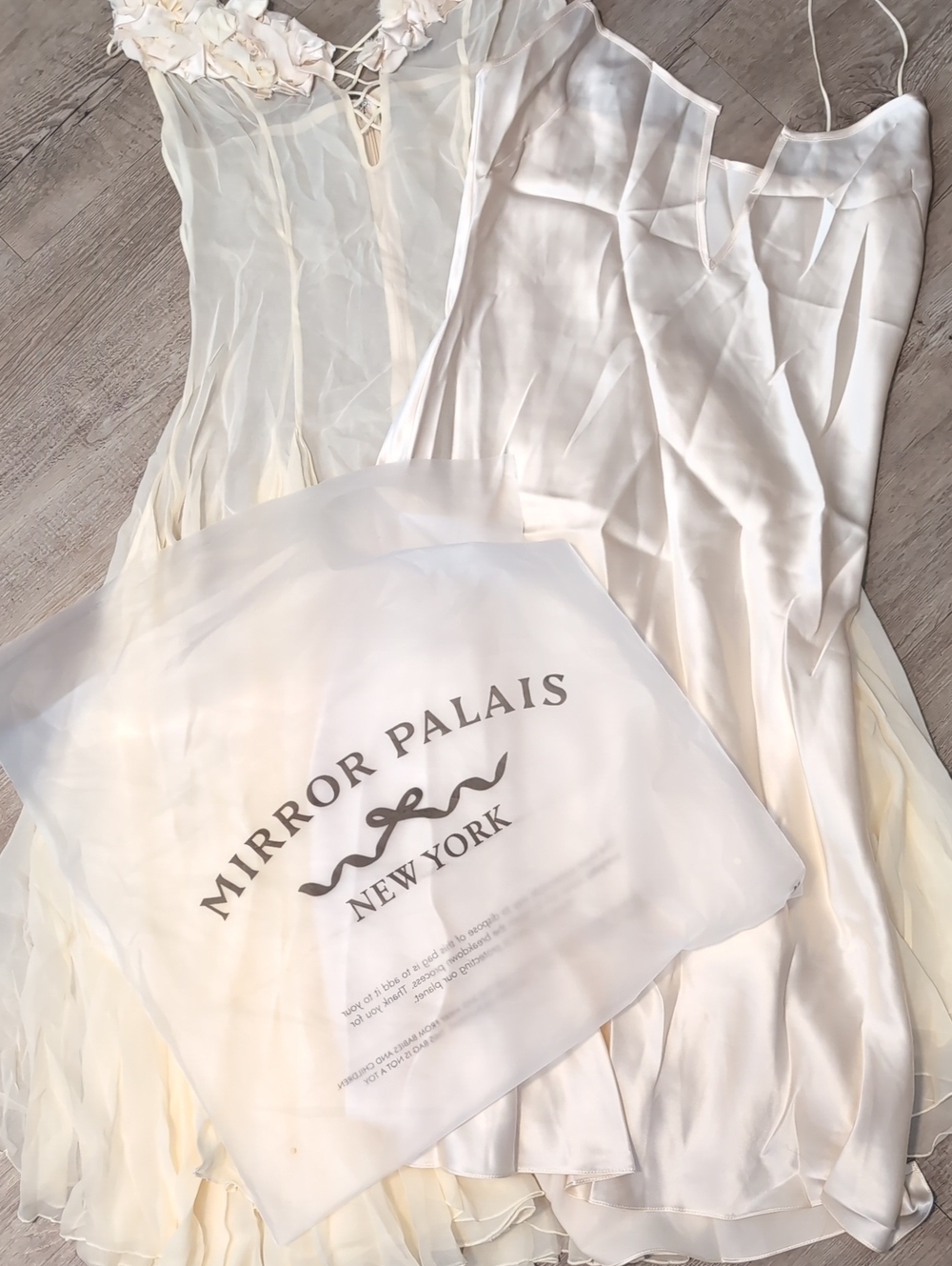 Mirror Palais Valentina Dress in Butter- M